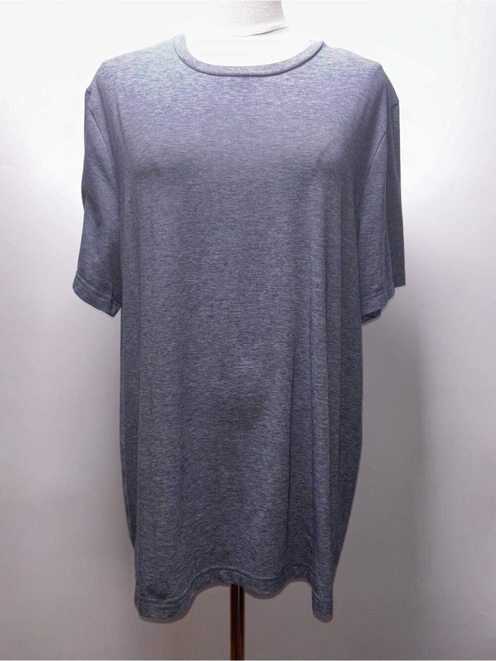 Outdoor Voices Heather Slate Short Sleeve Crew Tee Size L